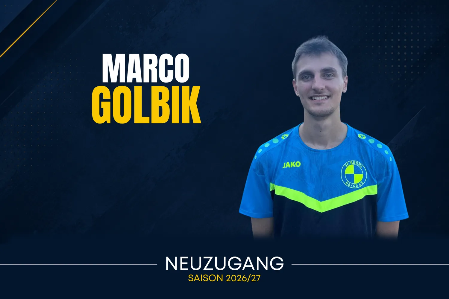 Herzlich Willkommen, Marco Golbik!